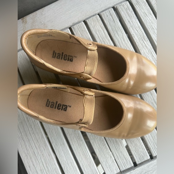 🌖 balera tap shoes tan size 4.0A medium style B60 - Picture 5 of 9